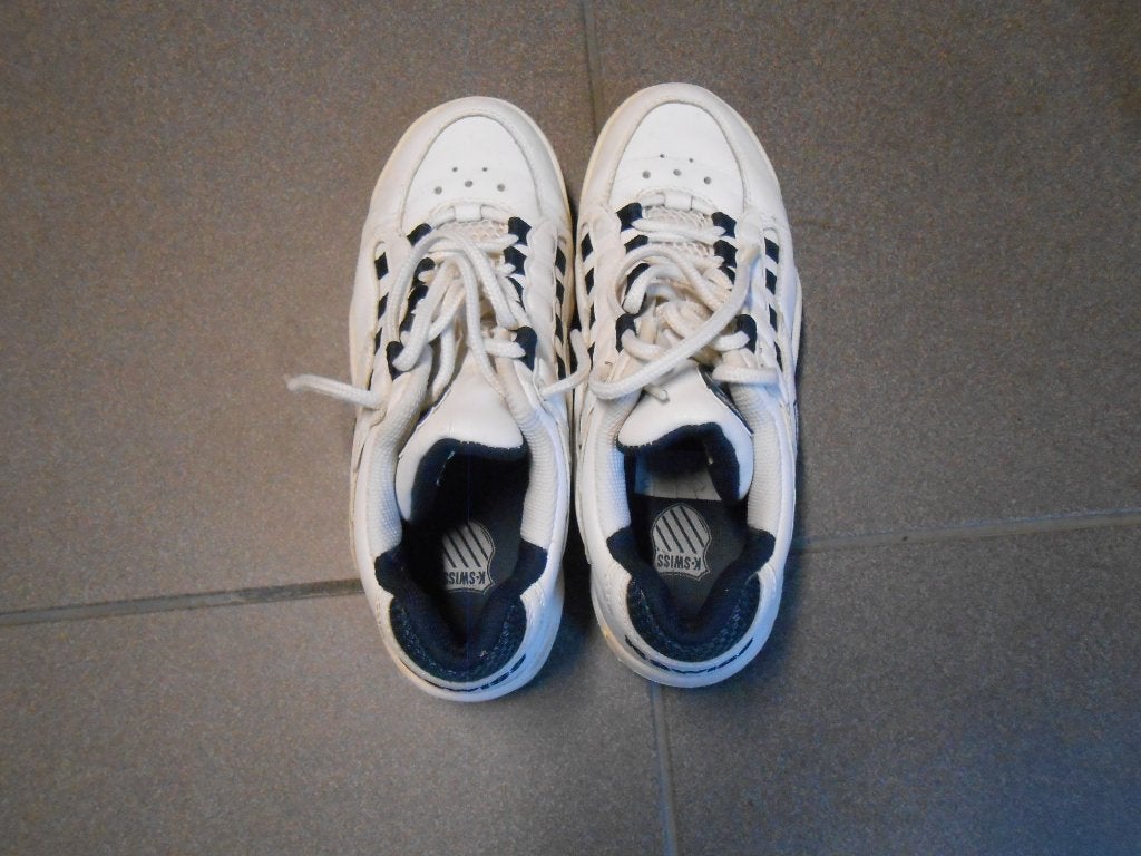 K Swiss sportschoenen / Tennis, Ophalen, K Swiss, Gedragen, Wit