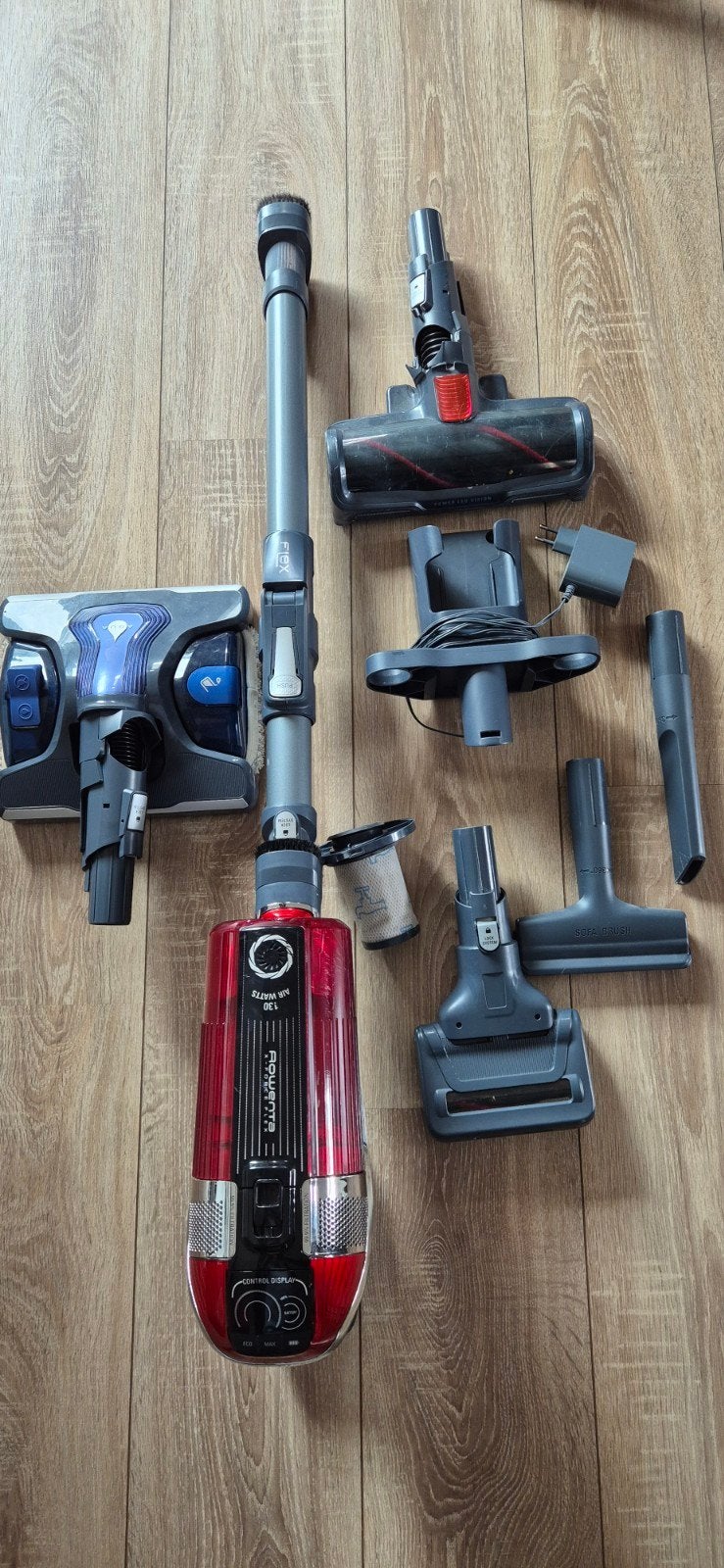 Rowenta X-Force Flex 11.60 steelstofzuiger met accessoires, Draadloos, Gebruikt, Minder dan 1200 watt, Reservoir