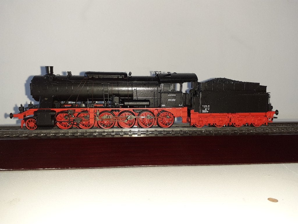 Märklin 38059 H0 Stoomlocomotief type 59 van de DB, Hobby en Vrije tijd, Wisselstroom, Locomotief, Ophalen of Verzenden, Zo goed als nieuw