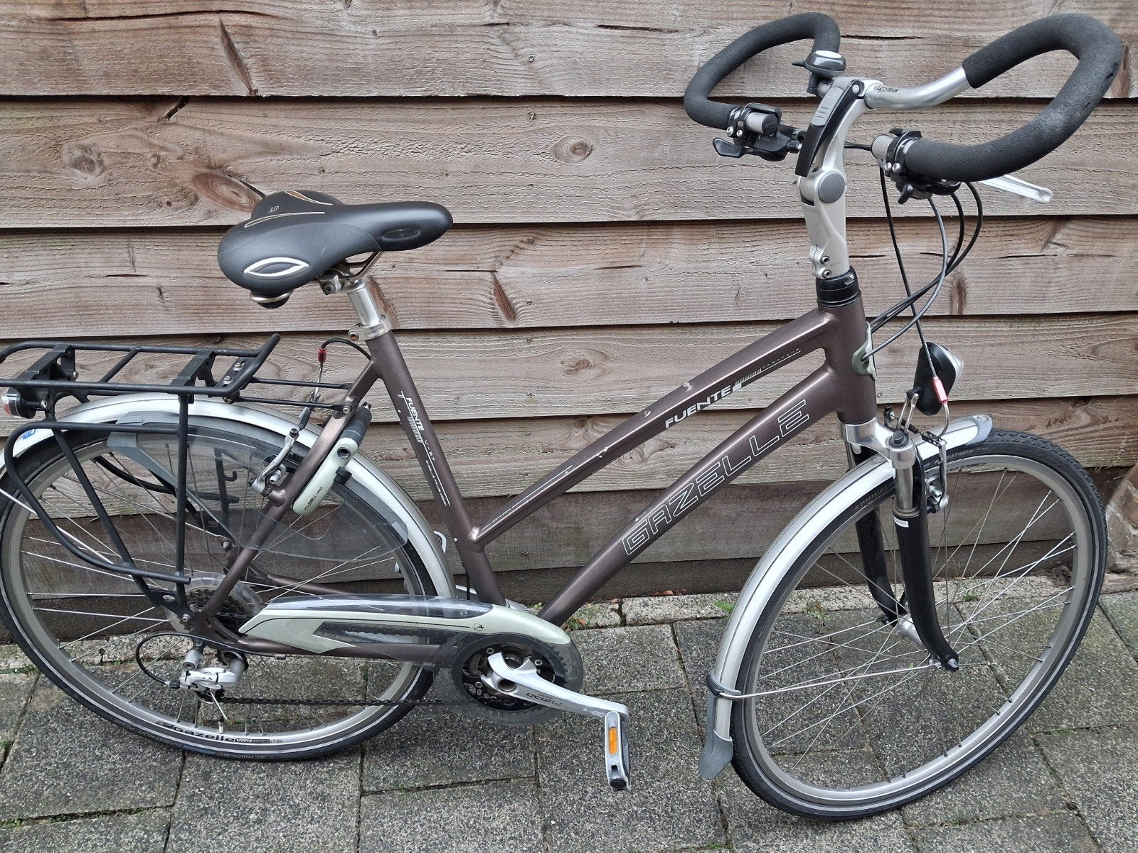 Gazelle Chamonix Damesfiets 57cm, 27 versnellingen, Fietsen en Brommers, Gebruikt, Versnellingen, Gazelle, 56 cm of meer