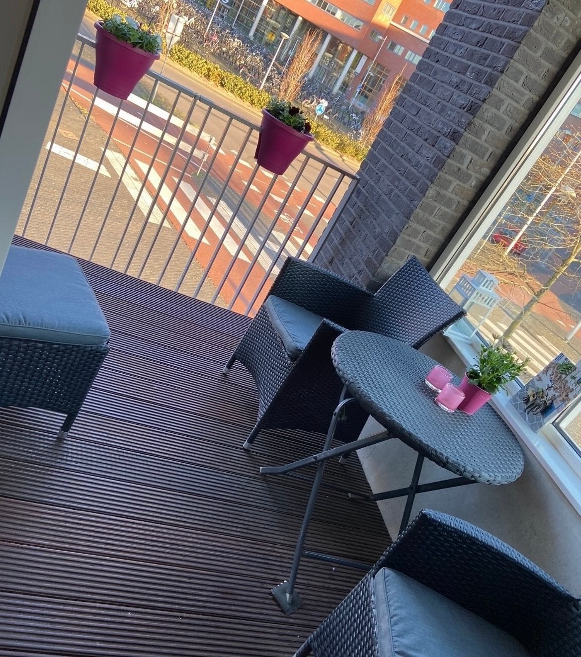 Bistro set, Ophalen, Gebruikt, 3 zitplaatsen, Tuinset