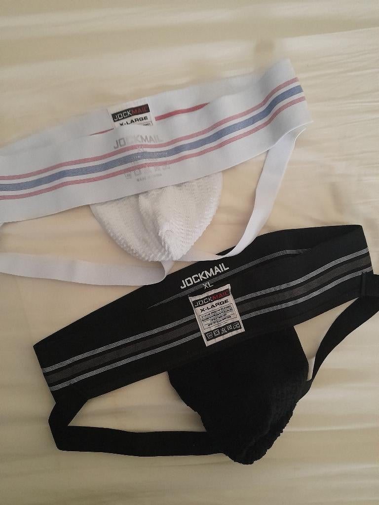 2x jock van JOCKMAIL mt: XL, Kleding | Heren, Ophalen of Verzenden, Wit, Boxer