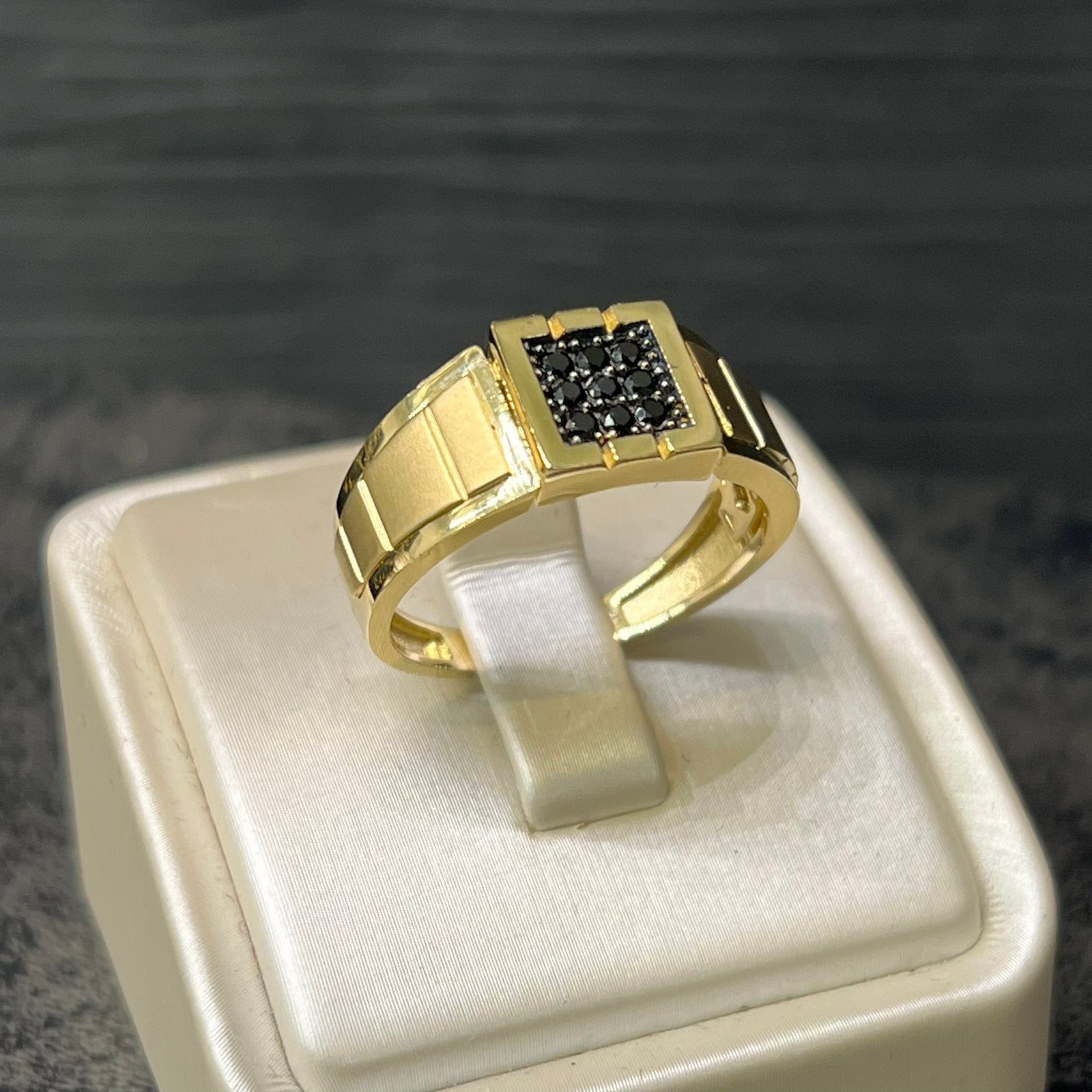 14 karaat gouden ring heren prachtig model, Ophalen of Verzenden, Nieuw, Goud, Heer