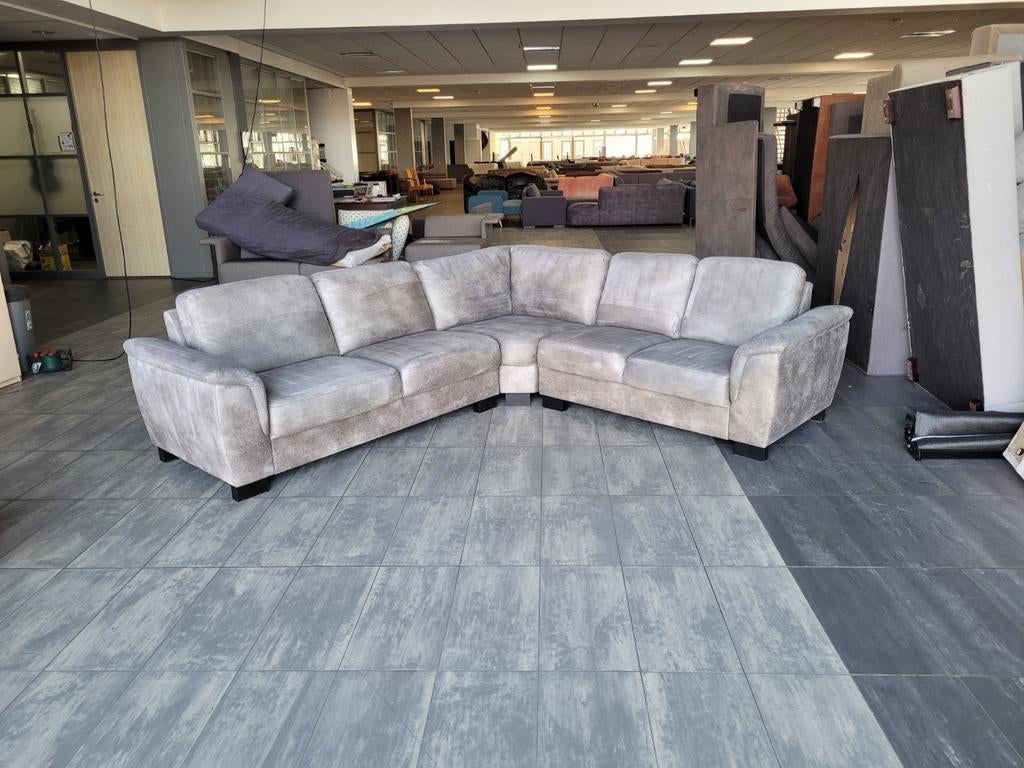 ✅️️️️ GEREINIGD grijsbruine hoekbank 280x250 GRATIS BEZORGEN, 250 tot 300 cm, Info@onbekend.nl, Hoekbank, 75 tot 100 cm