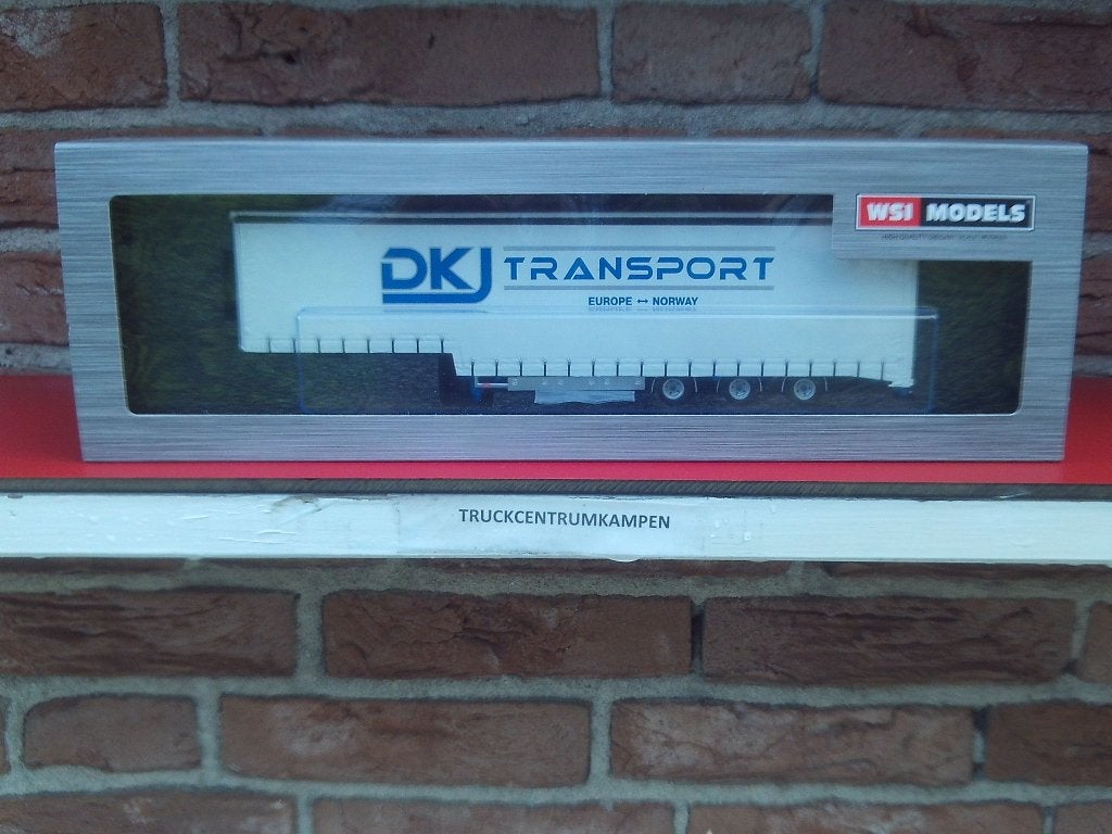 WSI  Losse  Semi  With  Curtain  Trailer  van  D.K.J., Hobby en Vrije tijd, Ophalen of Verzenden, Nieuw, Bus of Vrachtwagen, Wsi