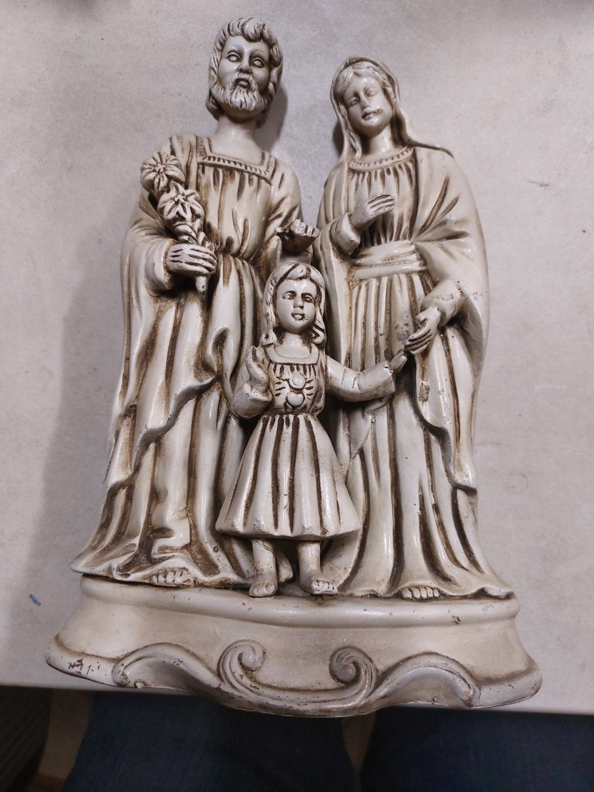 Heilige Familie Beeldje - Jozef, Maria en Kind Jezus, Ophalen of Verzenden