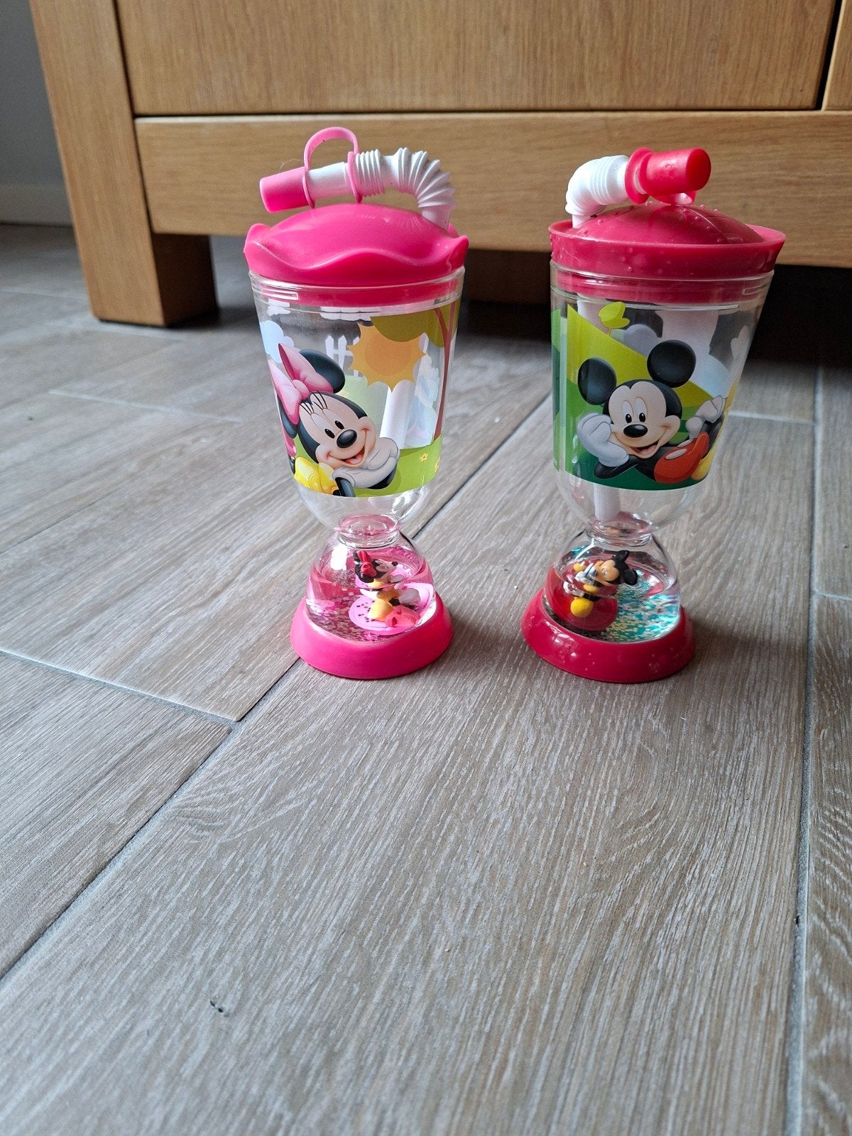 Disney Mickey & Minnie Mouse drinkbekers met rietje, Ophalen of Verzenden, Nieuw, Jongen of Meisje