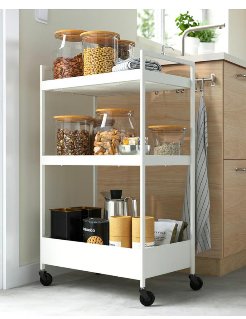 Ikea Nissafors trolley / roltafel - Gebruikt, goede staat, Ophalen