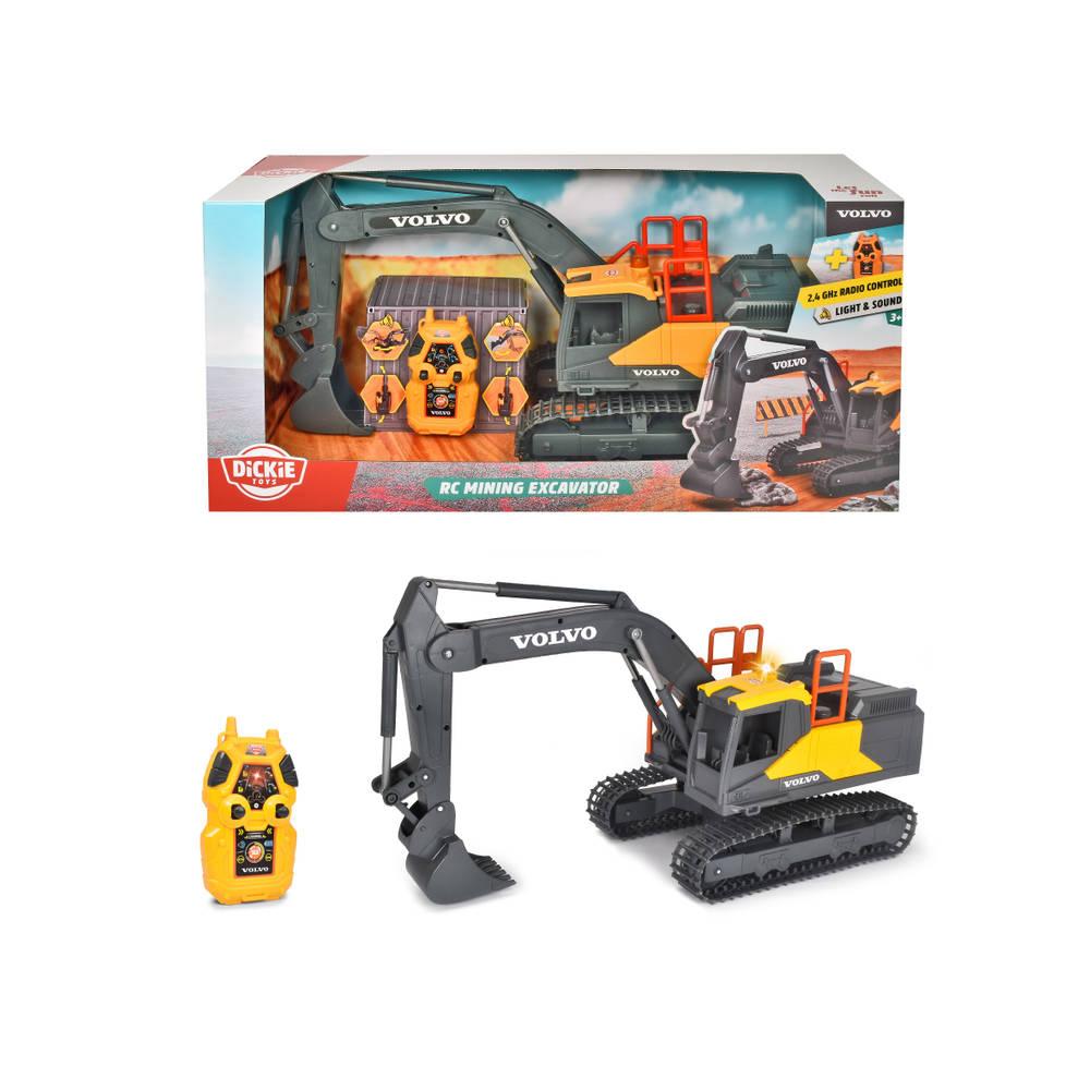 Dickie Toys RC Volvo Graafmachine 60CM + 2 Controllers NIEUW, Nieuw, Ophalen of Verzenden, H, H