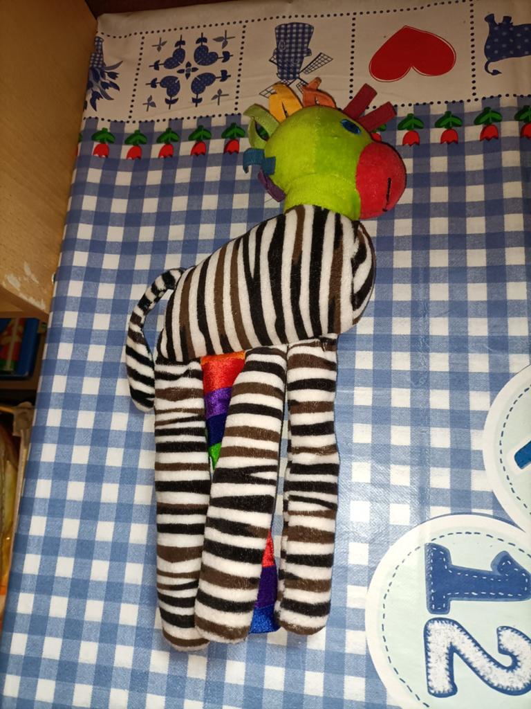 Zep knuffel Kids Rights Nicole van der Hurk Zebra vogel, Ophalen of Verzenden, Zo goed als nieuw, Overige typen