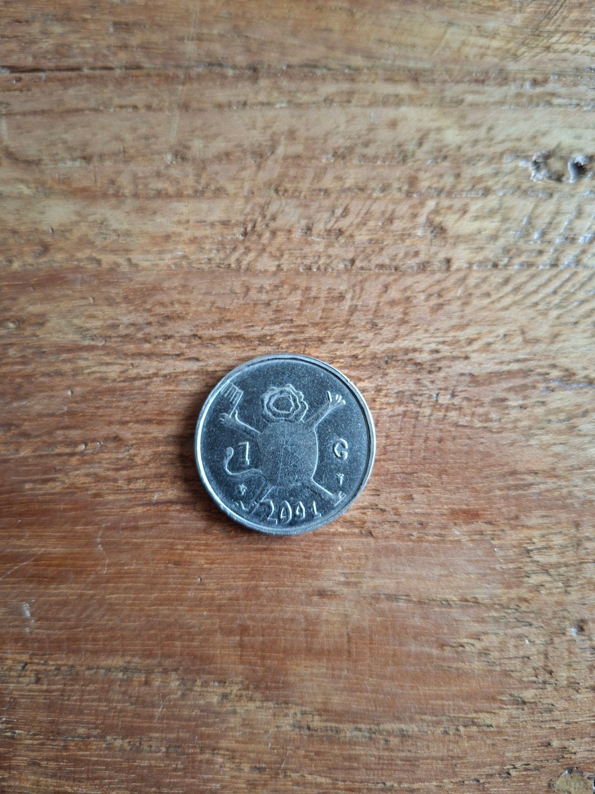 Nederlandse 1 gulden munt Koningin Beatrix 2001, Ophalen of Verzenden, Koningin Beatrix, 1 gulden, Losse munt