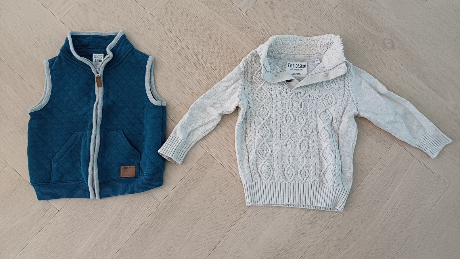 Trui en gilet voor jongen - Maat 92, Kinderen en Baby's, Ophalen of Verzenden, Gebruikt, Jongen, Setje