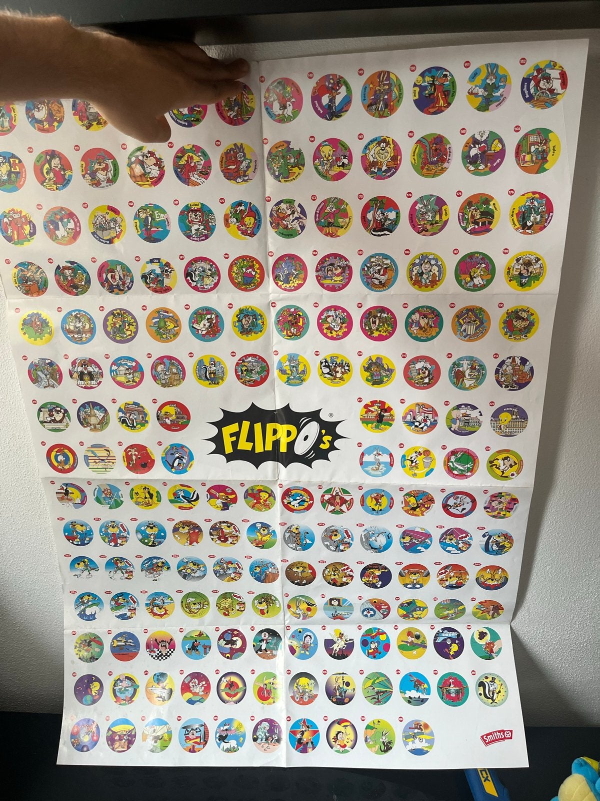 Grote Flippo Poster Looney Tunes - Compleet, Ophalen of Verzenden, Looney Tunes, Map, Album of Poster