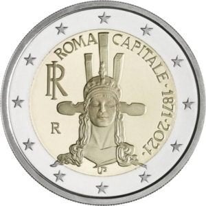 De Speciale 2 Euro munt ITALIË 2021 "Rome" unc., Ophalen of Verzenden, Italië, 2 euro