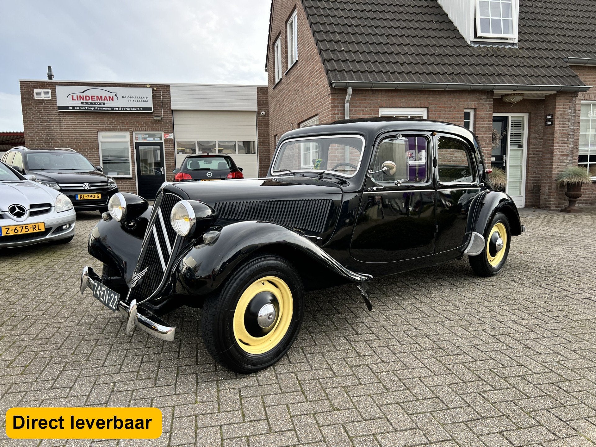 Citroën Traction Avant 11BL 1953 (Nederlands kenteken), Stof, Overige carrosserieën, Citroën, Zwart