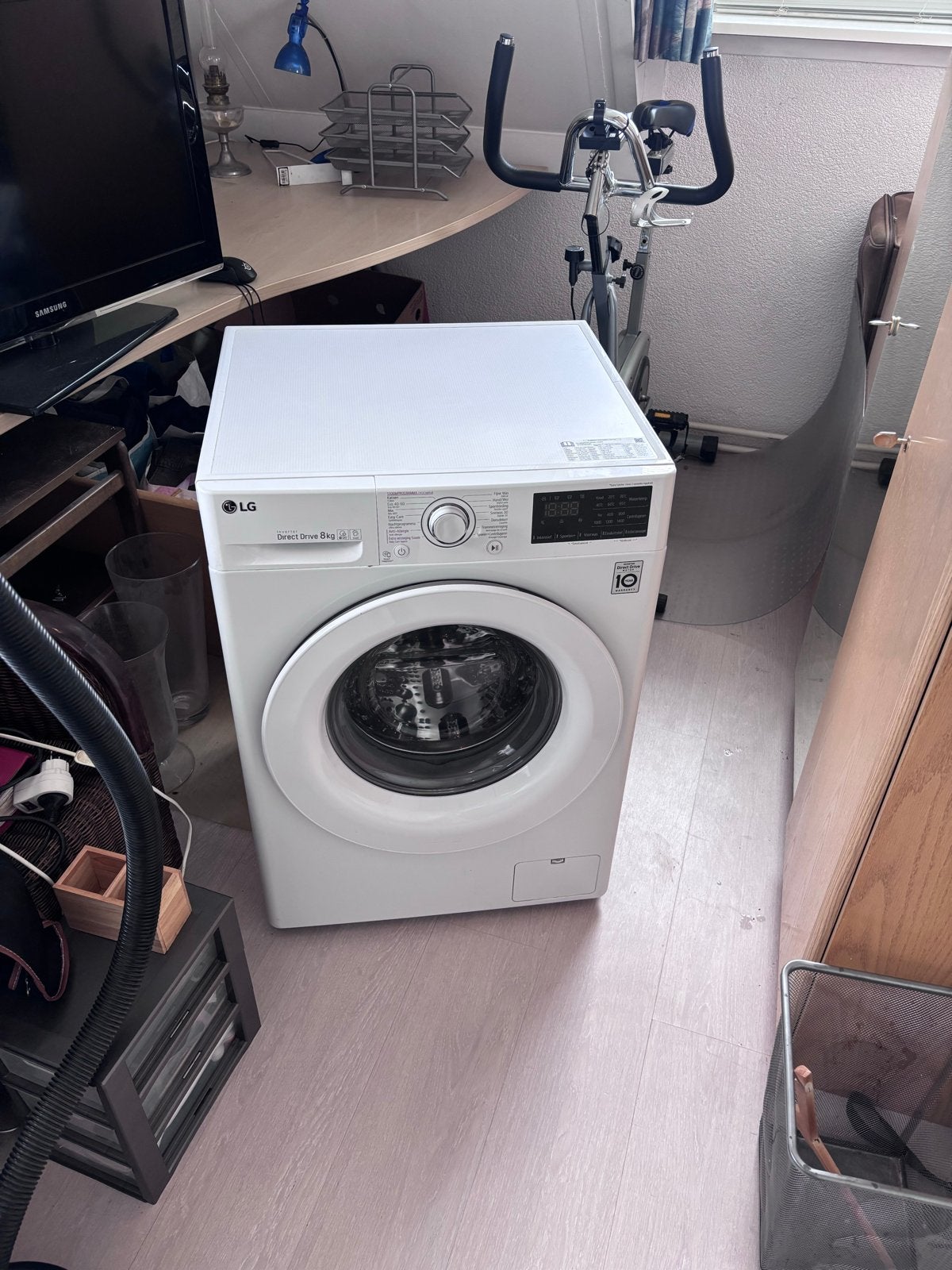 LG Direct Drive Wasmachine 8kg - Zo goed als nieuw, Witgoed en Apparatuur, Wasmachines, Ophalen, 1200 tot 1600 toeren, 8 tot 10 kg