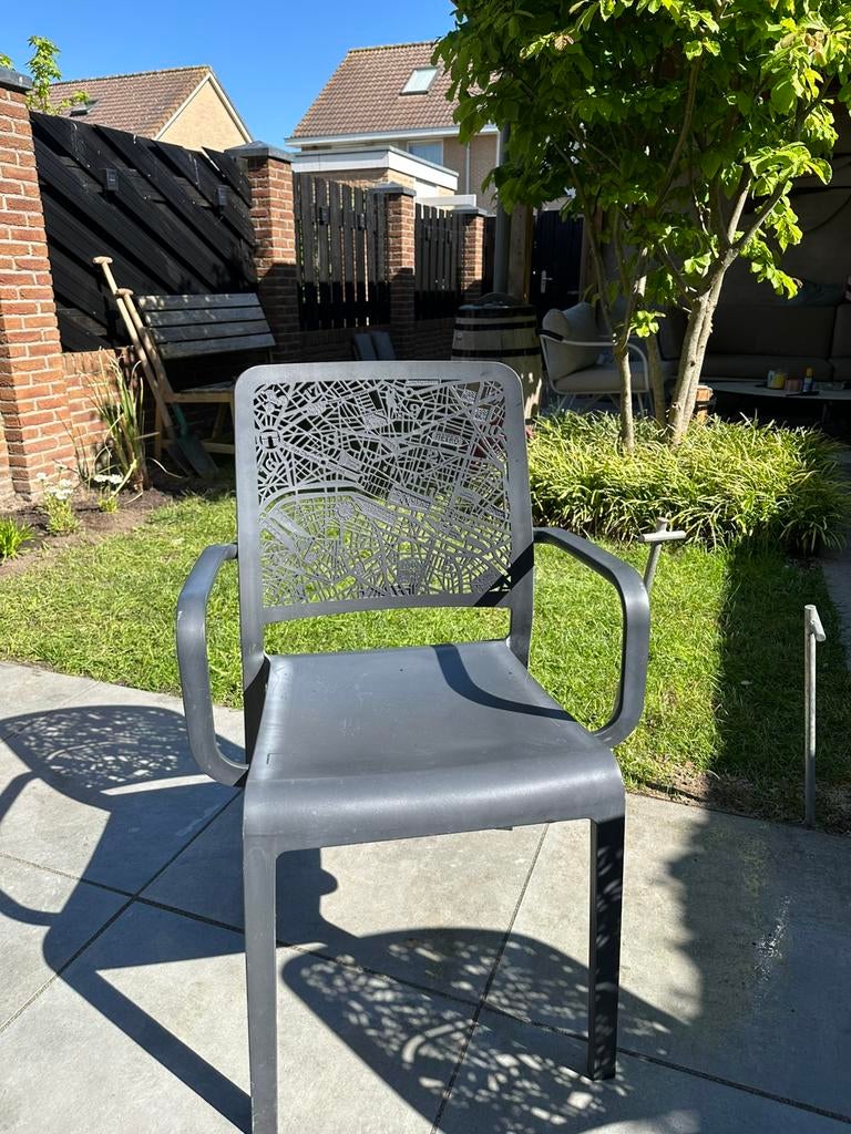 Twee leuke Parijs stoelen, Tuin en Terras, Tuinstoelen, Zo goed als nieuw, Ophalen