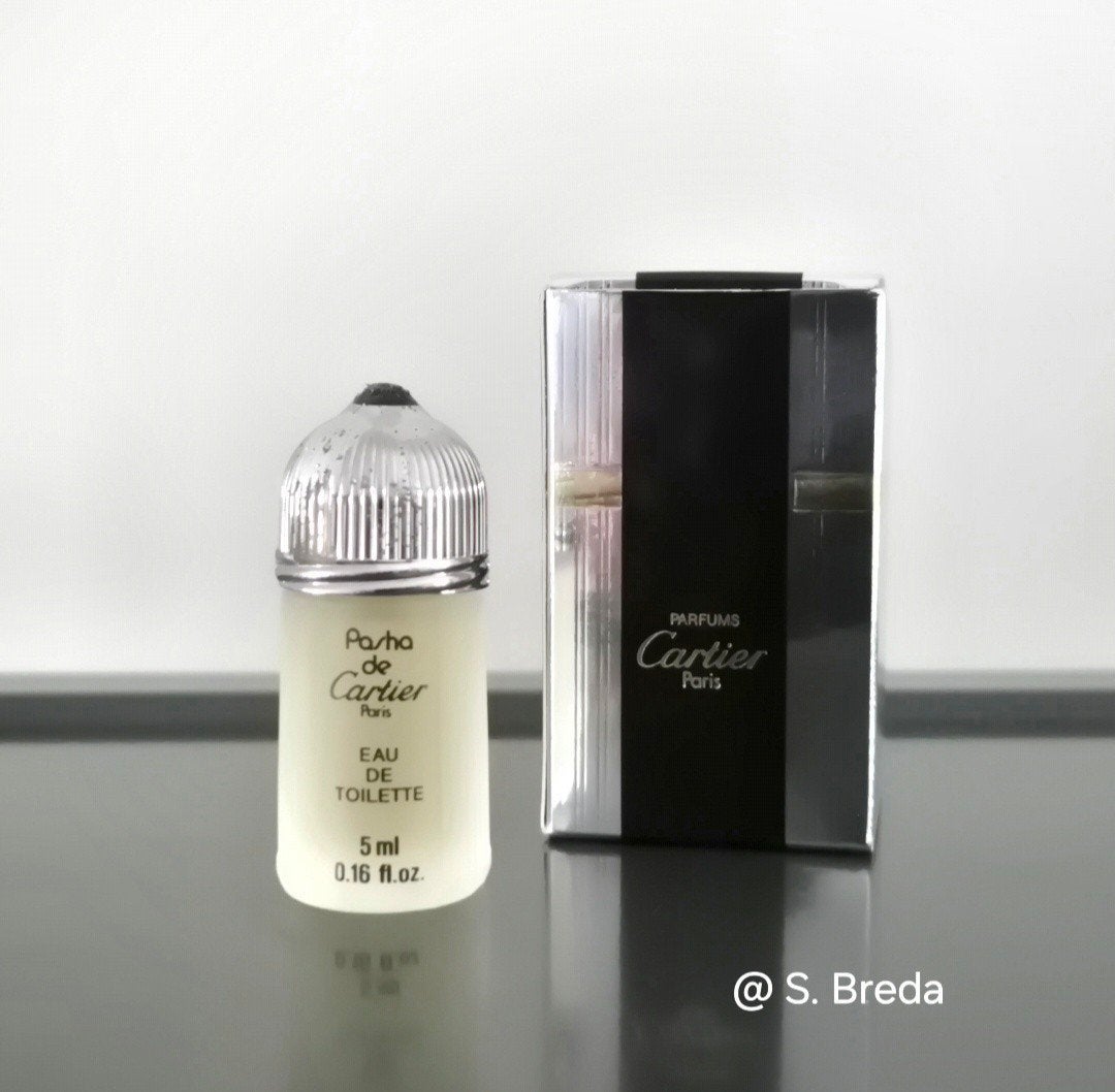 Cartier - Pasha de Cartier miniatuur met doosje, Ophalen of Verzenden, Miniatuur, Gevuld