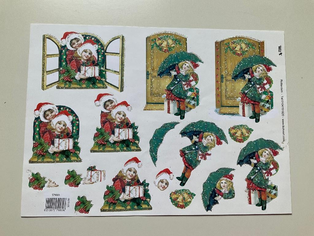 kaarten maken 3D stap voor stap kinderen kerst, Hobby en Vrije tijd, Kaarten | Zelf maken, Ophalen of Verzenden, Zo goed als nieuw