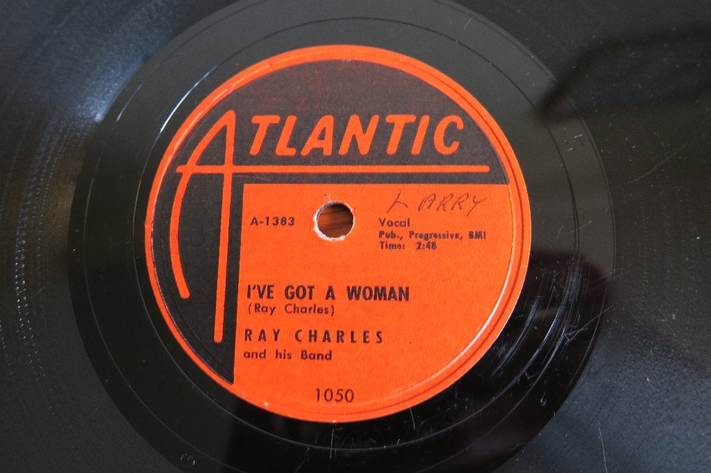 Ray Charles I've Got A Woman 78rpm 78 toeren jukebox hits, Gebruikt, 10 inch, Ophalen of Verzenden, Soul