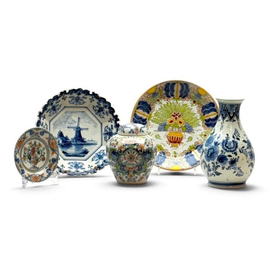 Lot divers aardewerk (5x), Antiek en Kunst, Ophalen of Verzenden