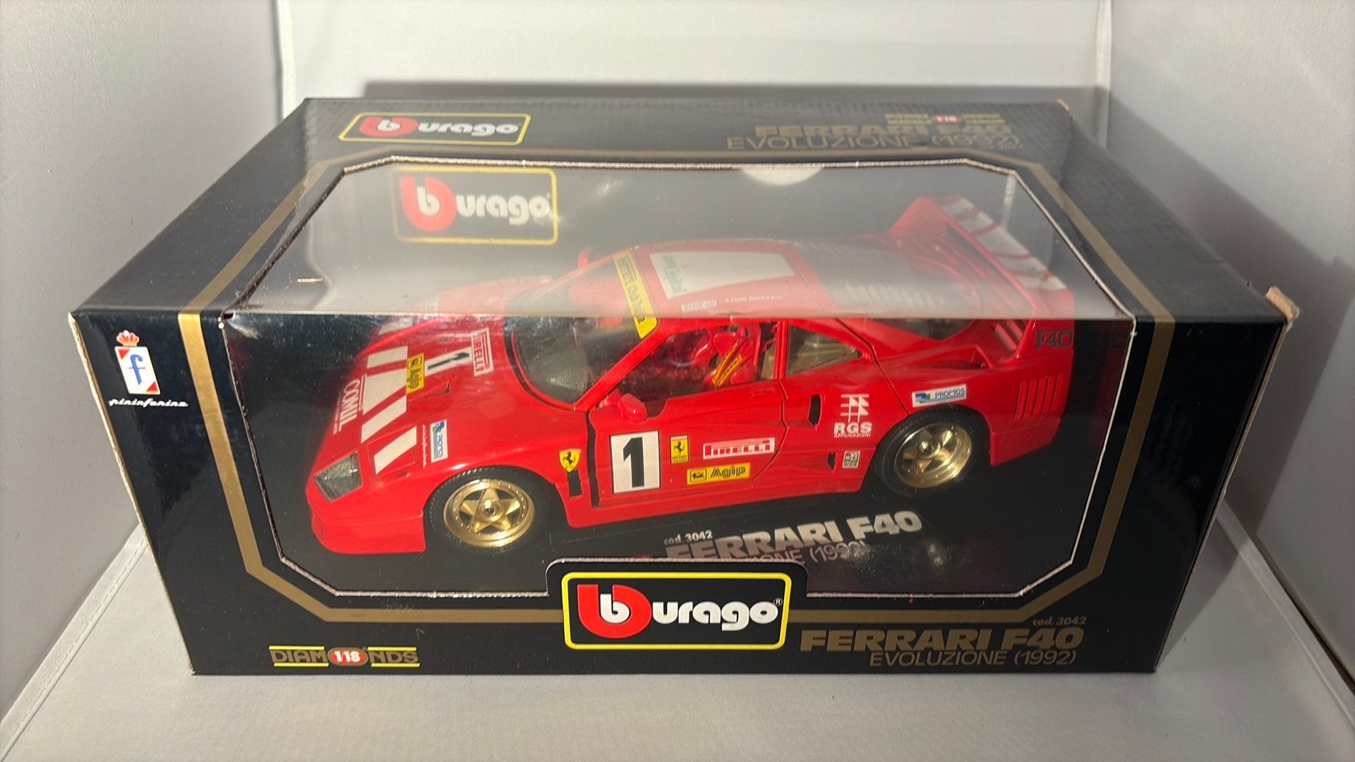 Bburago Ferrari F40 Evoluzione (1992)., Ophalen of Verzenden, Nieuw, Bburago