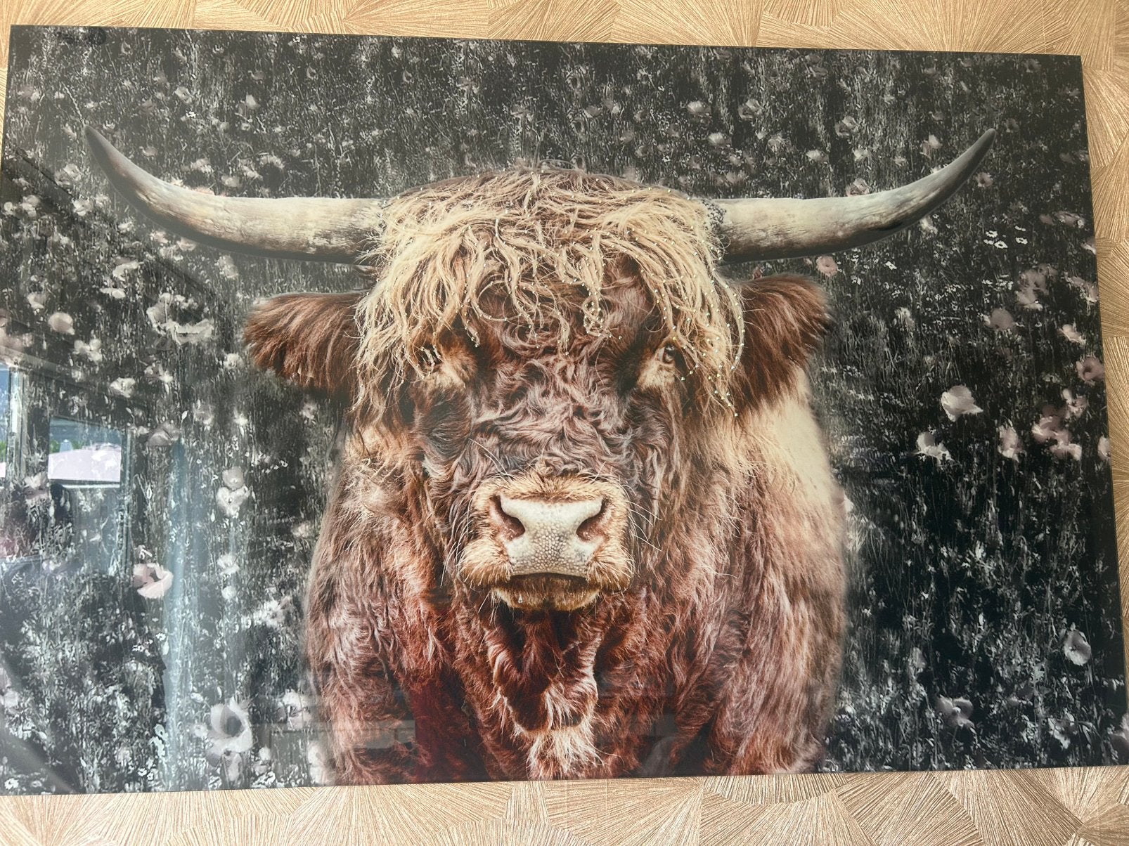 Exclusieve glasplaat te koop, Ophalen, Oorspronkelijke maker, Zo goed als nieuw, Schilderij