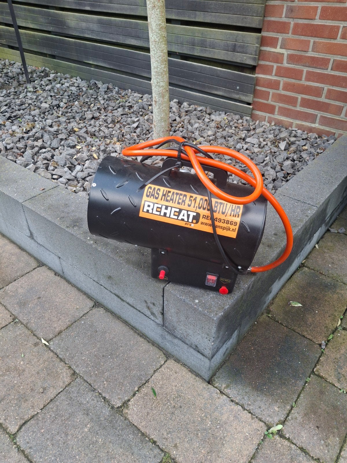 Compacte heteluchtkanon, nog in goeie staat, Ophalen, Draaibaar, Zo goed als nieuw, Vloer
