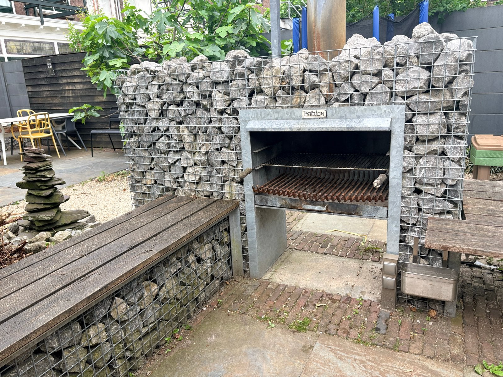 Gabion barbecue/buitenhaard, Ophalen, Gebruikt