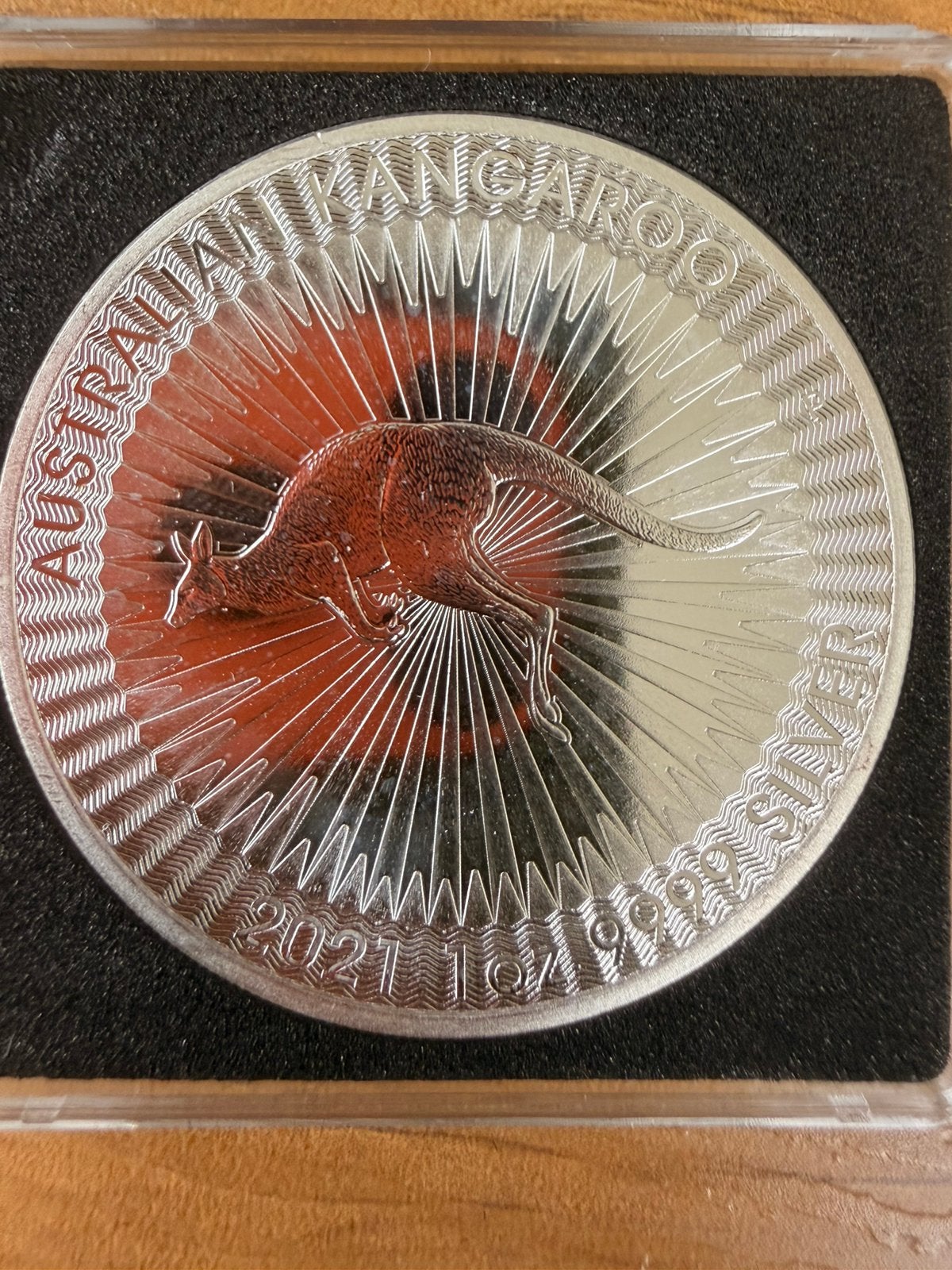 Australian Kangaroo 2021 – 1 Oz .9999 Zilver – Perth Mint, Ophalen of Verzenden, Zilver