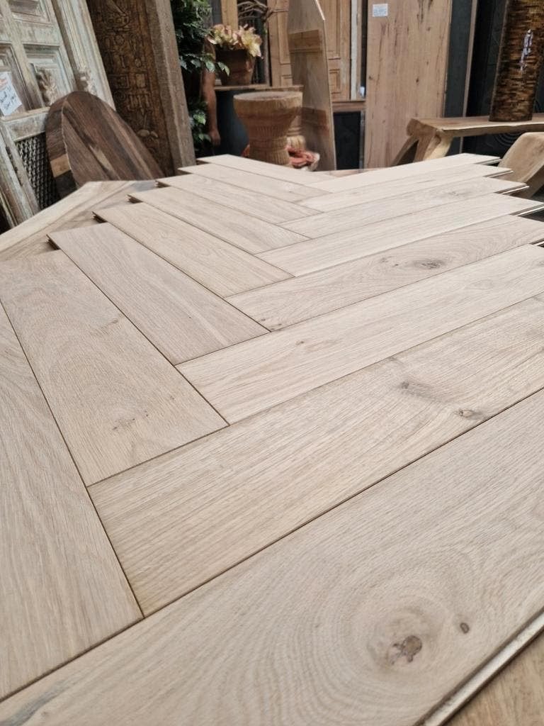 EIKEN VISGRAAT VLOER PARKET TOPKWALITEIT VLOEREN!, Ophalen of Verzenden, Nieuw, 75 m² of meer, Parket