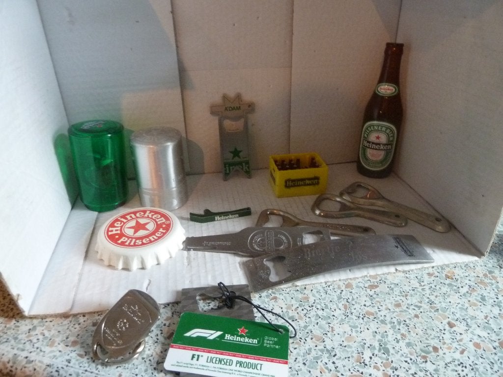 Heineken bier fles opener verzameling, Ophalen of Verzenden, Zo goed als nieuw, Flesopener, Heineken