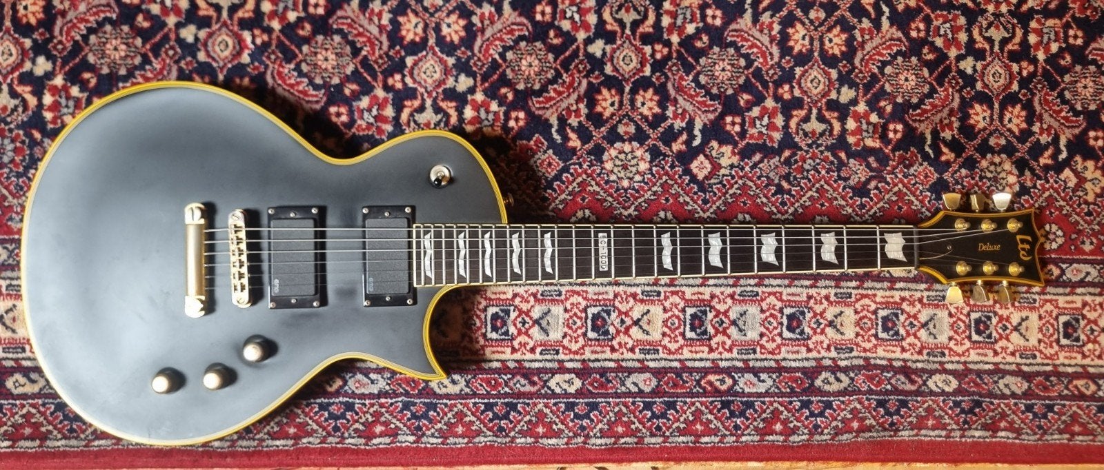 ESP LTD Deluxe EC-1000 EMG Pickups uit 2011, Ophalen of Verzenden, Gebruikt, Solid body, Overige merken