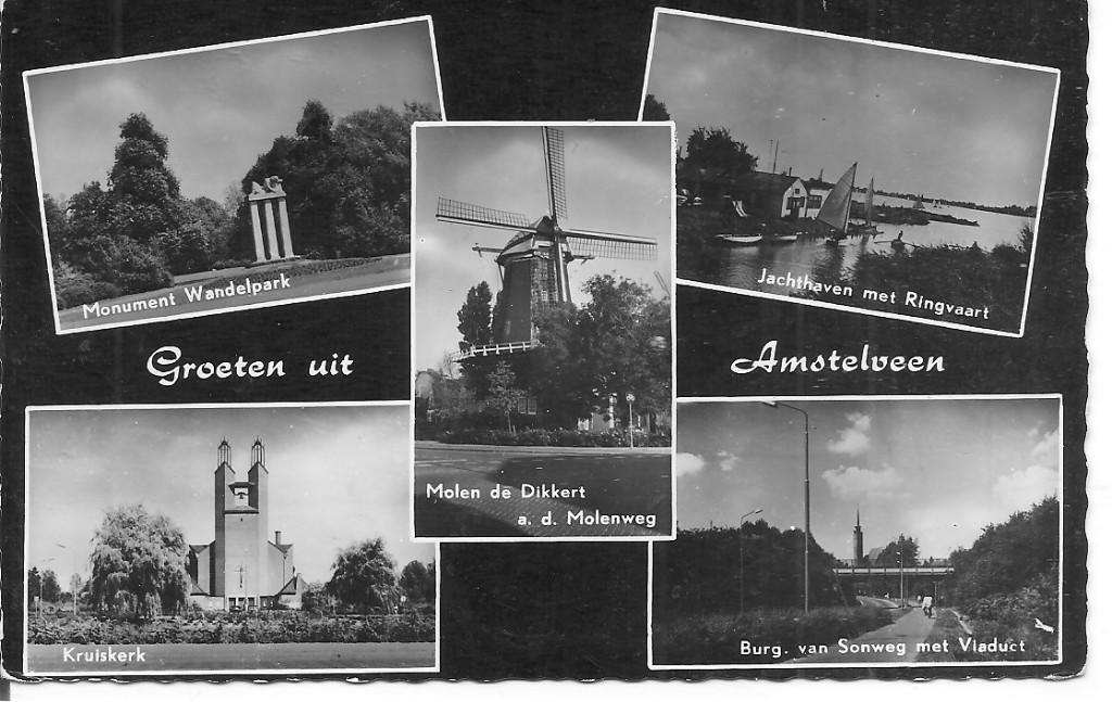 Groeten uit Amstelveen., Ophalen of Verzenden, 1960 tot 1980, Gelopen, Noord-Holland