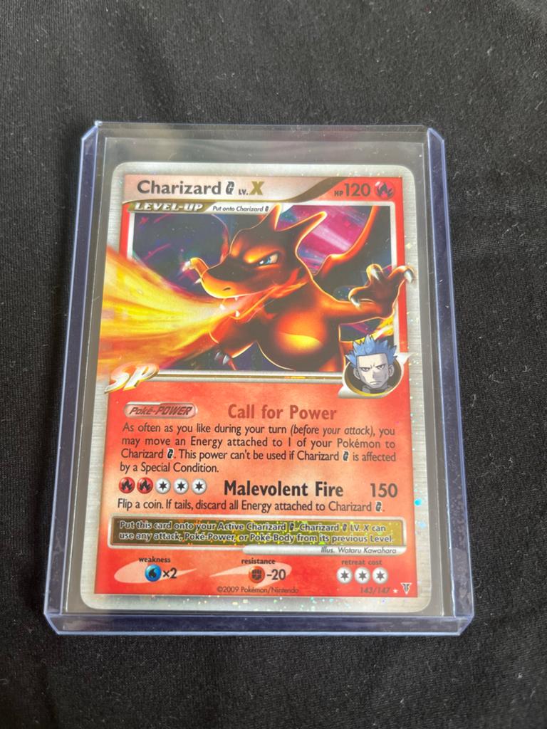 Charizard G LV.X Pokémon Kaart, Ophalen of Verzenden, Zo goed als nieuw, Losse kaart
