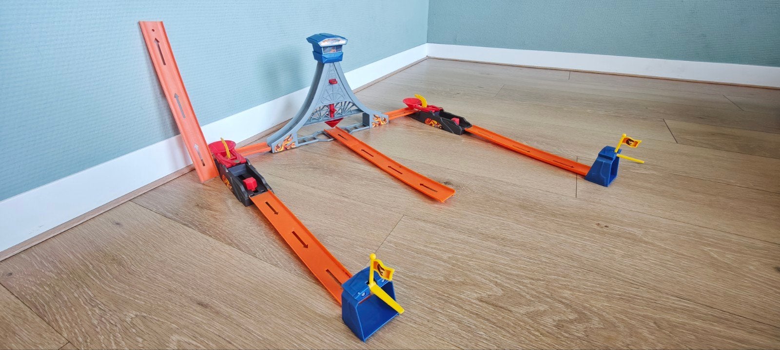Hot Wheels Drop Tower Stunt Racebaan (2007, M2605), Zelf te bouwen, Ophalen of Verzenden, Hot Wheels, Handmatig