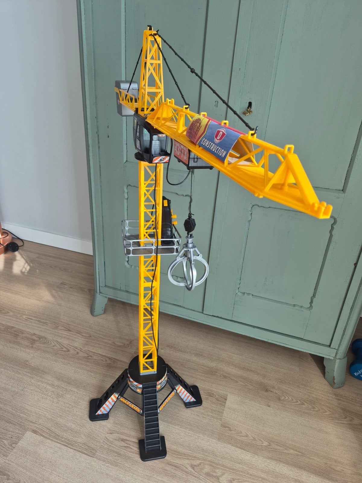 Dickie Toys XXL Bestuurbare Kraan 120 cm, Ophalen, Zo goed als nieuw, Afstandsbediening