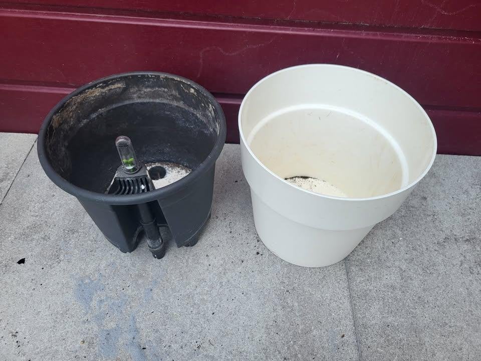 ELHO pot wit met ELHO Self-watering, Tuin en Terras, Kunststof, Gebruikt, Rond, Binnen