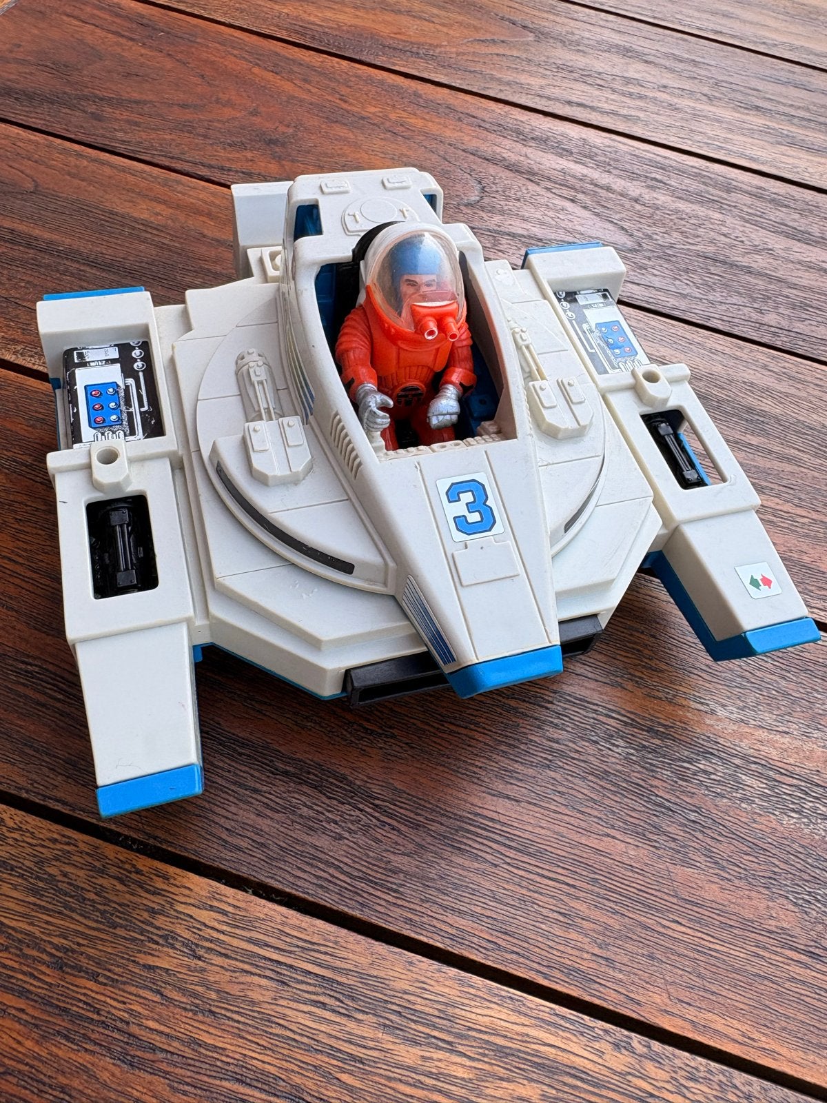 Vintage Fisher-Price Alpha Probe Ruimteschip met Piloot, Ophalen of Verzenden, Gebruikt