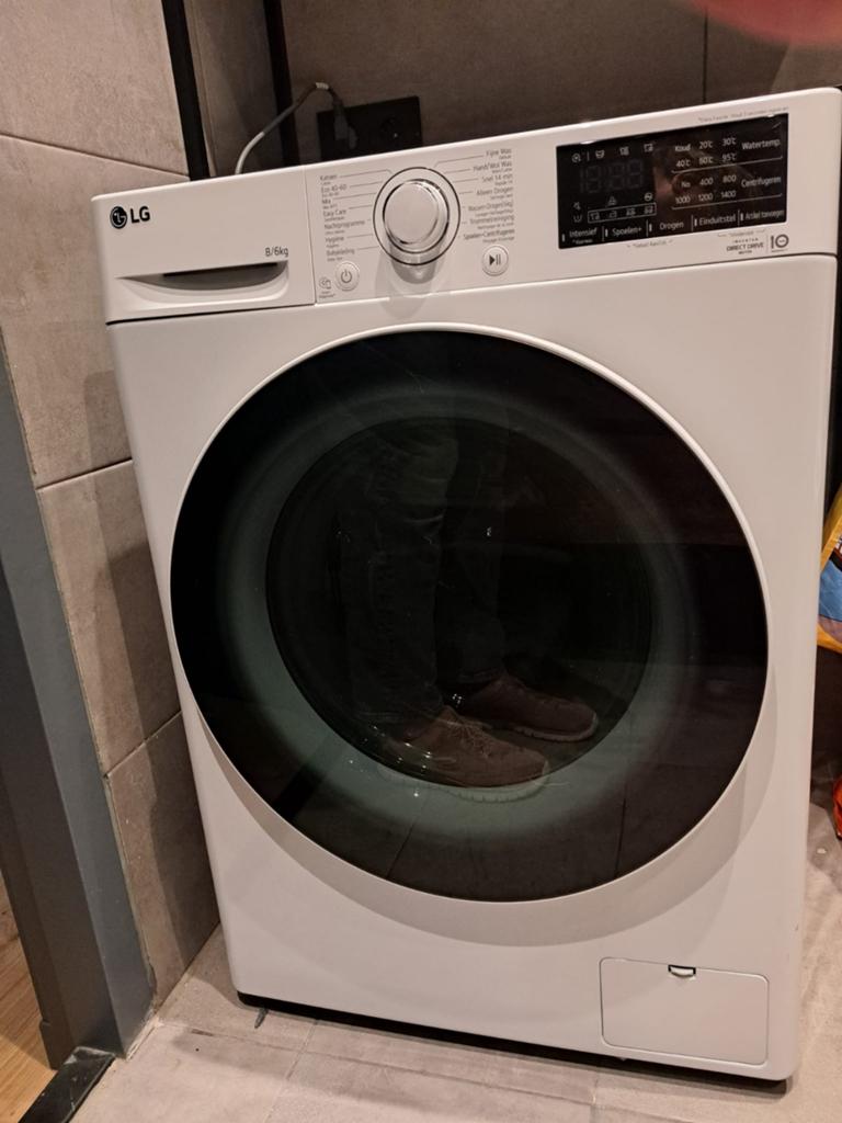 LG wasmachine-droger combinatie MOET WEG!!, 6 tot 8 kg, Ophalen, Zo goed als nieuw, 85 tot 90 cm