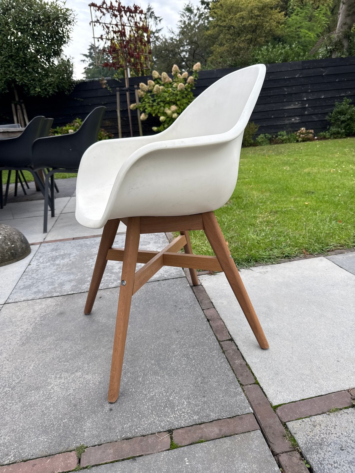 6 IKEA eetkamerstoelen - Gebruikt, prima staat, Huis en Inrichting, Ophalen, Gebruikt, Wit, Vijf, Zes of meer stoelen