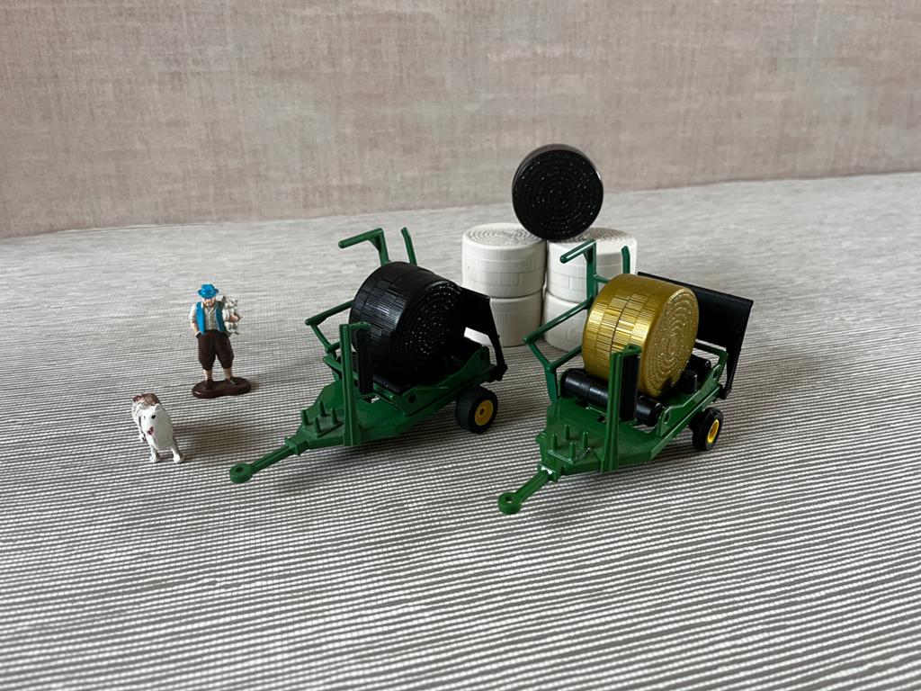 2x ronde balen wikkelaar Siku, Ophalen of Verzenden, Gebruikt, Tractor of Landbouw, SIKU