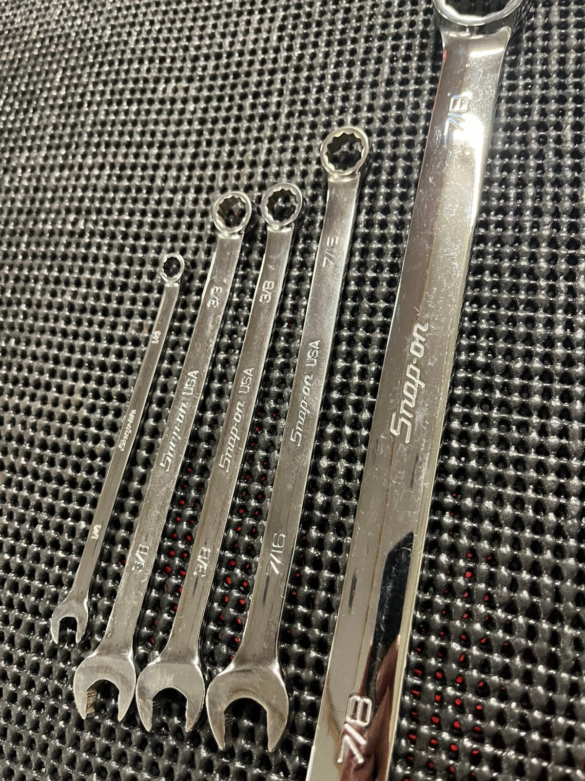 Snap-on USA Steek/Ringsleutels Inchmaten – 1/4 t/m 7/8, Ophalen, Gebruikt