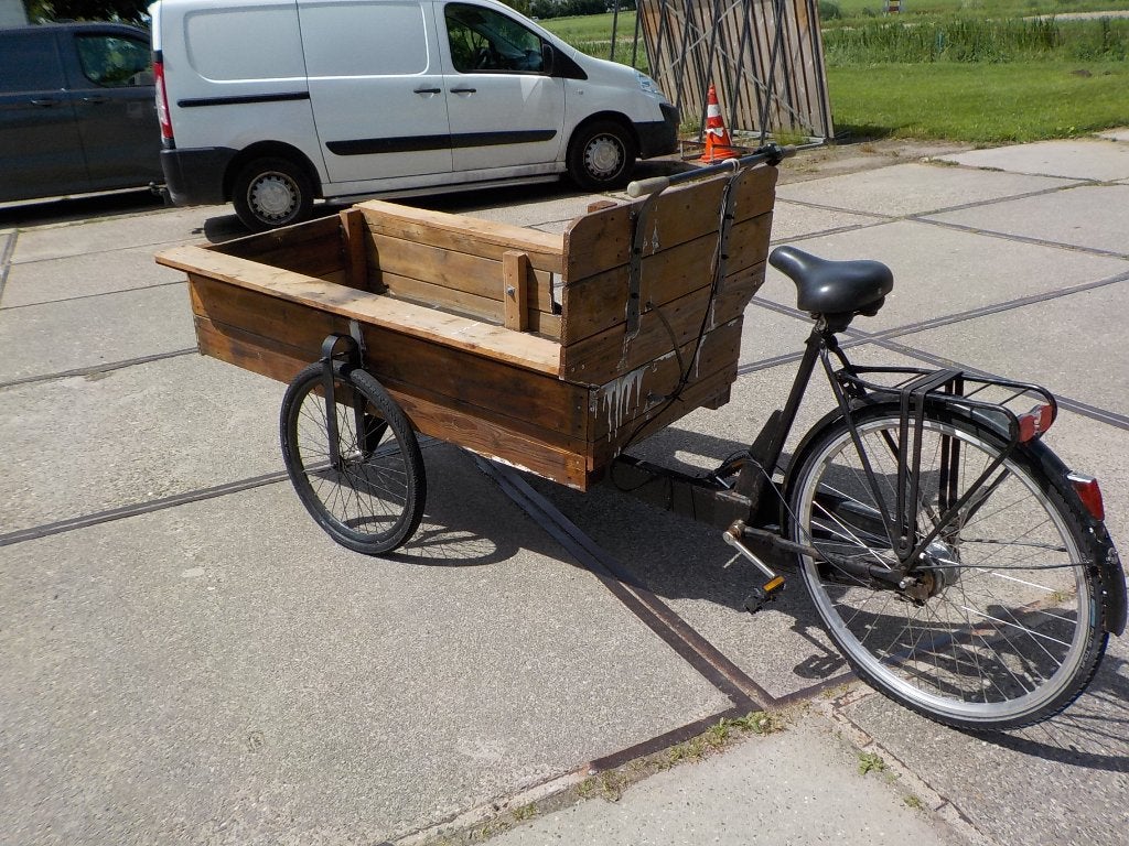 Mooie Ouderwetse Bakfiets zie foto's, Ophalen, Gebruikt, 1 kind