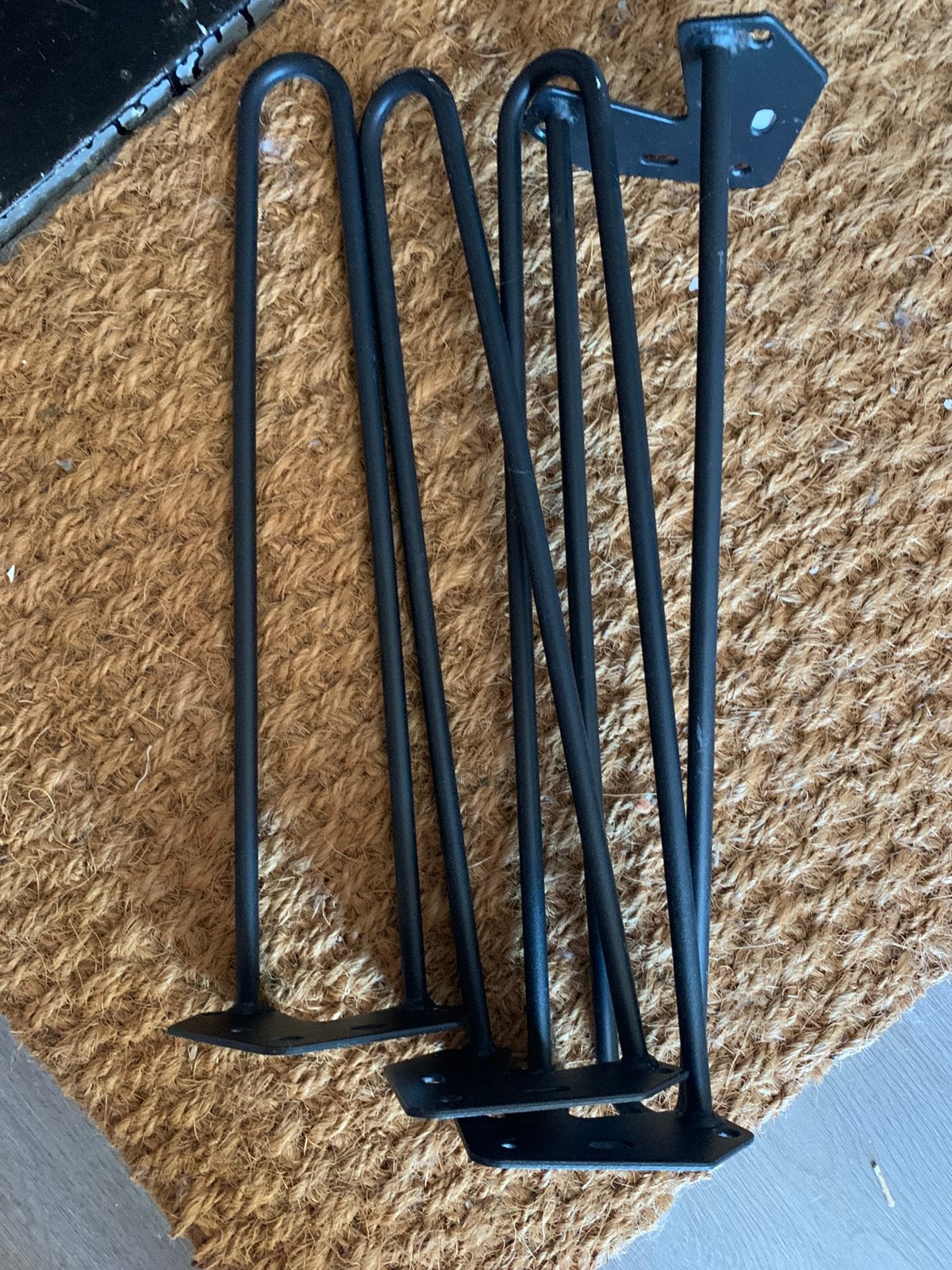 Duraline hairpin 40 cm, Huis en Inrichting, Tafelonderdelen, Ophalen, Zo goed als nieuw, Rond, Minder dan 50 cm