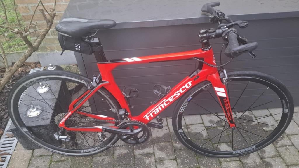 Racefiets Fransesco - met recht stuur, Fietsen en Brommers, Fietsen | Dames | Damesfietsen, Gebruikt, Overige merken, Versnellingen