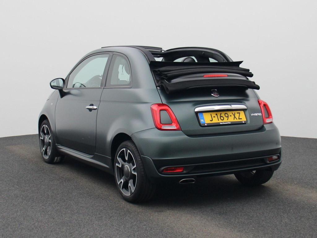 Fiat 500 C 1.0 Hybrid Rockstar | NAVIGATIE | PARKEERSENSOREN, Voorwielaandrijving, Stof, 4 stoelen, Origineel Nederlands
