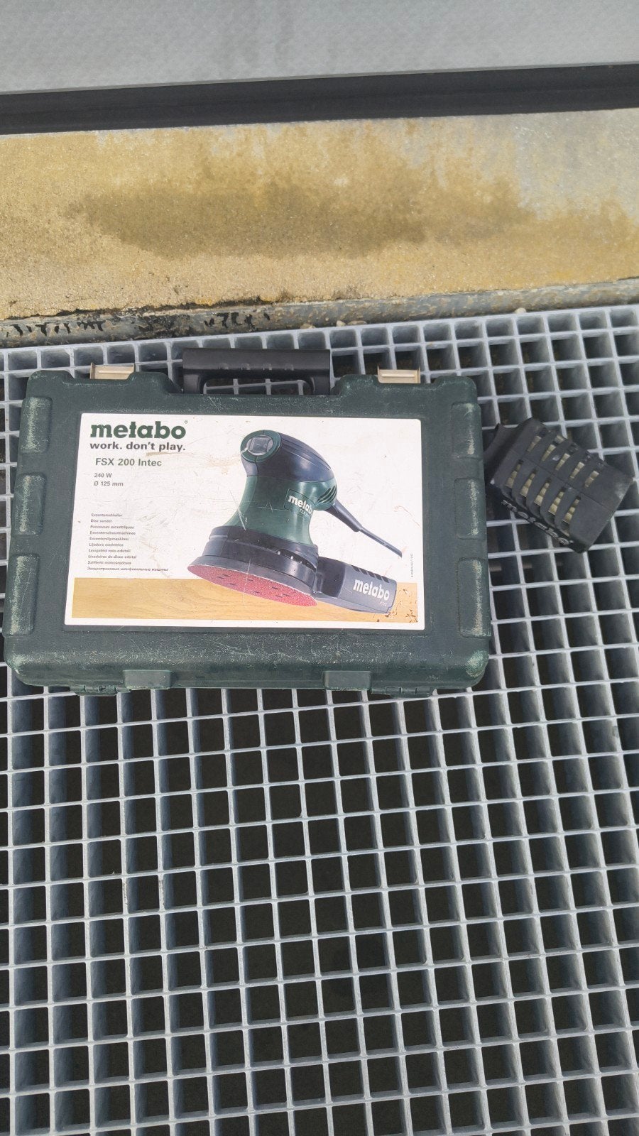Metabo FSX 200 Intec Excentrische Schuurmachine, Ophalen of Verzenden, Gebruikt, Minder dan 600 watt, Excentrische schuurmachine