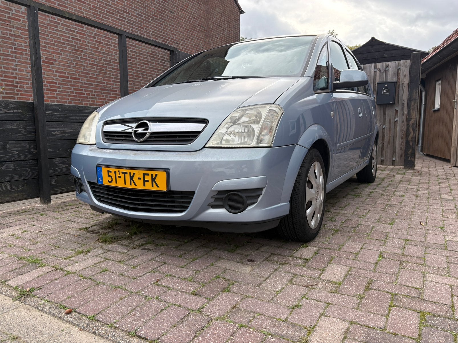 Opel Meriva 1.4 weinig km, airco, hoge instap.met APK., Auto's, Voorwielaandrijving, 4 cilinders, Blauw, Handgeschakeld