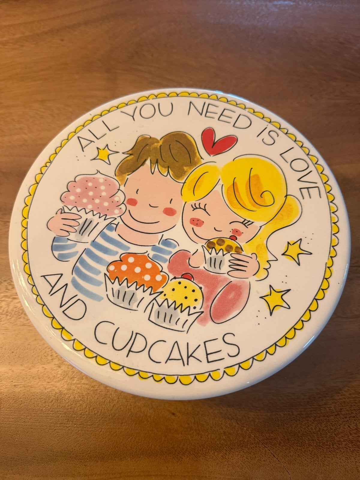 Blond Amsterdam Cupcake standaard - All you need is love, Keramiek, Overige typen, Ophalen of Verzenden, Zo goed als nieuw